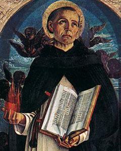 Sant Vicent Ferrer, detall del políptic de Giovanni Bellini